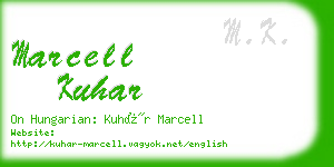 marcell kuhar business card